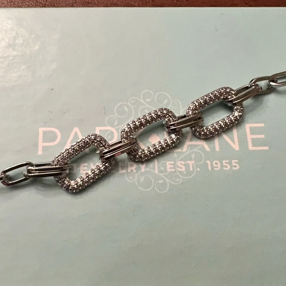 Park Lane Iceluxe Silver Chain Bracelet | December Sparkle Box Exclusive
